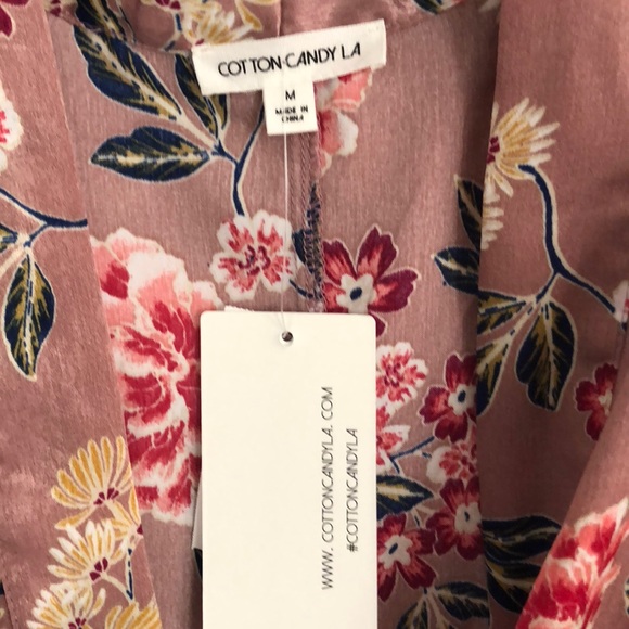Cotton Candy LA Kimono  Mauve Top Size Medium NWT - Picture 4 of 8